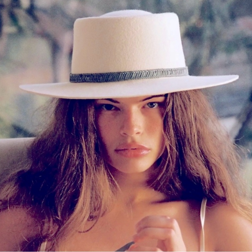 Lack Of Color The Rocky Hat In Ivory Size Medium (57 cm)
